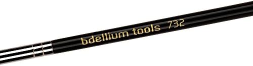 Bdellium Tools Professional Makeup Brush - Maestro Series 732 Mascara Fan - With Soft Synthetic Fibers, For Applying Mascara (Black, 1pc) Bdellium Tools