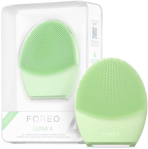 FOREO LUNA 4 Face Cleansing Brush -Firming Face Massager - Anti Aging Face Care - Enhances Absorption of Facial Skin Care Products - Simple Skin Care Tools - Balanced Skin Foreo