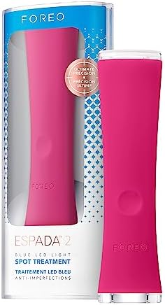 Foreo ESPADA 2 LED Light Therapy - Blemish Treatment Skincare Device - Medical-grade Silicone - Scar Treatment for Face - Pimple & Blemish Removal Foreo