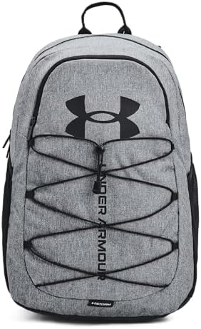 Under Armour Unisex-Adult Hustle Sport Backpack , (014) Black / / Metallic Pewter , One Size Fits All Under Armour