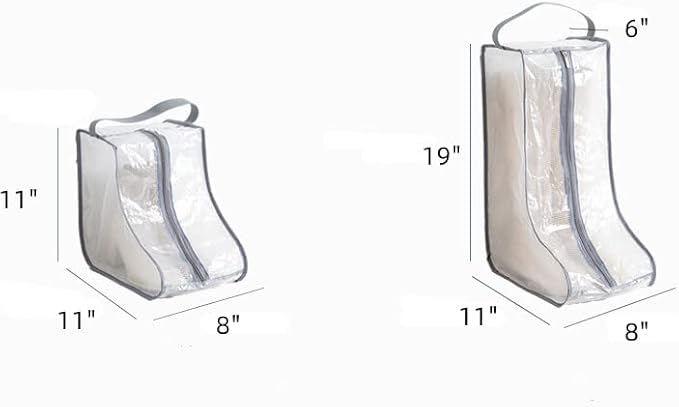 Комплект из 2 чехлов для обуви: для высоких и коротких сапог, защитные пыльники Rikyo