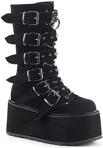 Demonia Women's Damned-225 Mid Calf Boot Demonia