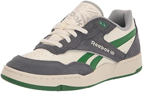 Reebok Unisex BB 4000 II Basketball Shoe, White/Pure Grey/Glen Green, 9.5 US Men Reebok