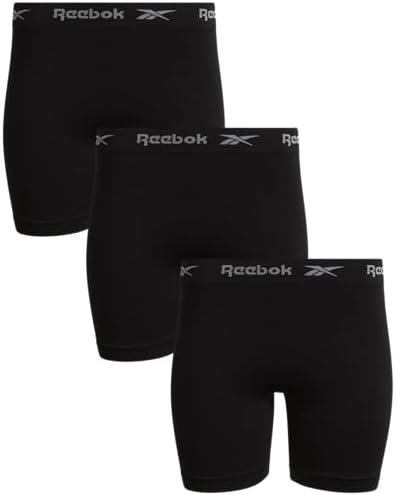 Женские боксеры Reebok - 3 пары, черные, размеры S-3X Reebok