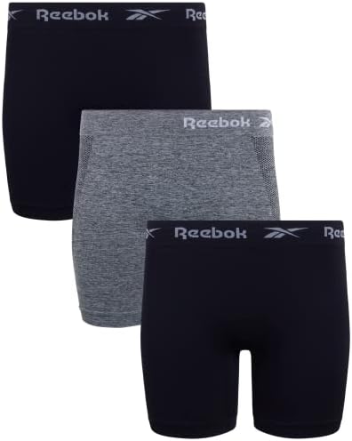 Женские трусики-шортики Reebok с длинными штанинами, 3 штуки, бесшовные (S-3X) Reebok