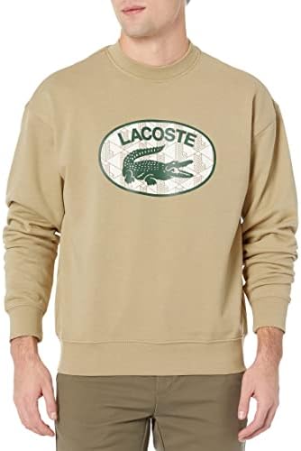 Хлопковый свитшот от Lacoste с ярким логотипом и свободным кроем Lacoste