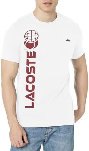 Мужская Футболка Lacoste Короткий Рукав Графический Теннисный Производительность Lacoste