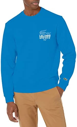 Lacoste Adult Long Sleeve Bold Print Crewneck Sweatshirt Lacoste