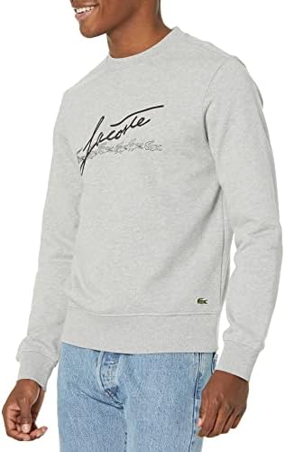 Lacoste Men's Long Sleeve Script Crewneck Sweatshirt Lacoste