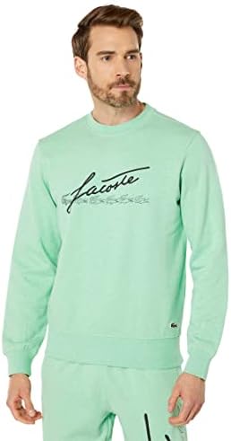 Lacoste Men's Long Sleeve Script Crewneck Sweatshirt Lacoste