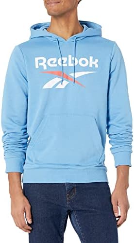 Мужское худи Reebok с большим логотипом, 100% флис, легкое в уходе Reebok