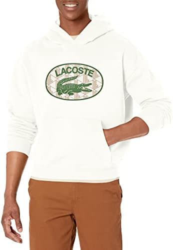 Мужское Худи Lacoste Ls Graphic Monogram Print on Chest Pop Over Lacoste