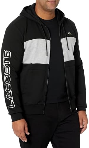 Lacoste Men's Colorblock Zip Up Hoodie Lacoste