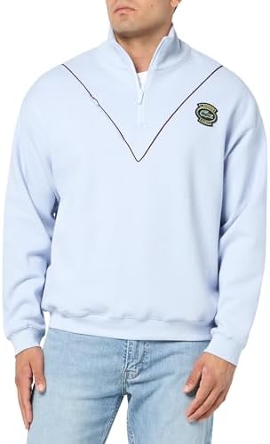 Lacoste Men's Loose Fit High Neck Half Zip Sweatshirt Lacoste