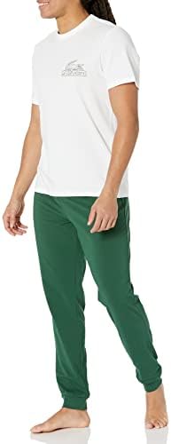 Lacoste Men's Cotton Jersey Pajama Set Lacoste