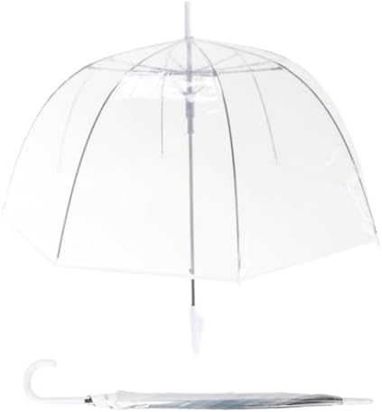 Clear Bubble Umbrella,Large Rainproof Canopy,Clear Umbrellas for Rain Adult,Umbrellas for Rain,Perfect for Weddings, Graduation and Outdoor Events - Automatic Open Gxybb