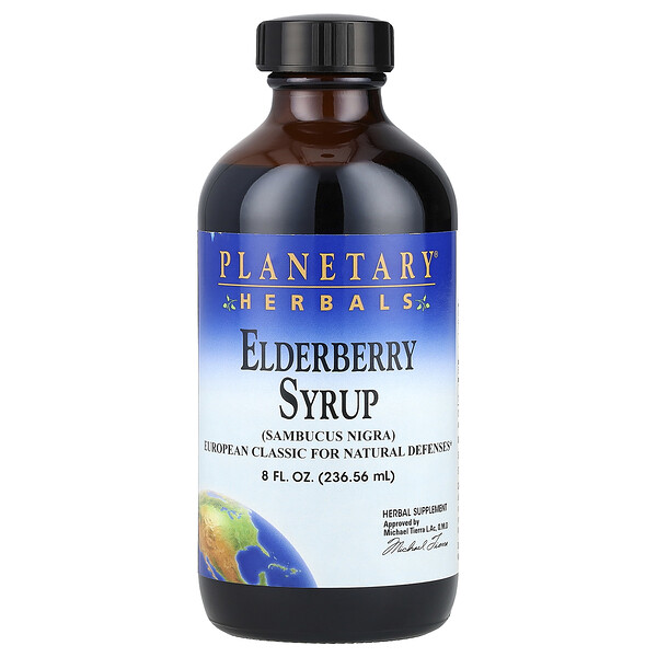 Elderberry Syrup, 8 fl oz (236.56 ml) Planetary Herbals