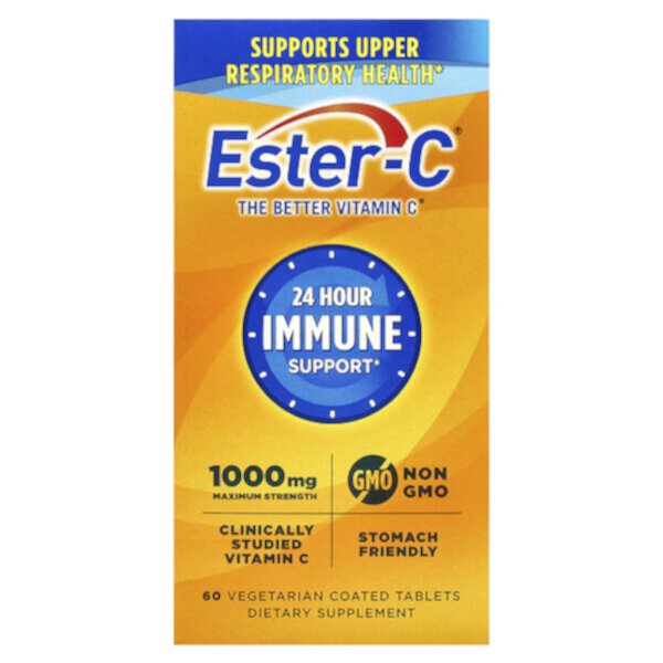 24 Hour Immune Support, 1,000 mg, 60 Vegetarian Coated Tablets EsterC