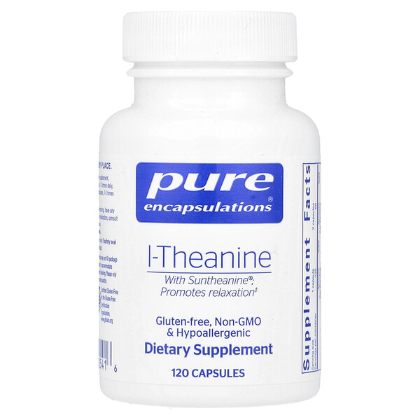 L-Theanine, 120 Capsules (Капсулы) Pure Encapsulations