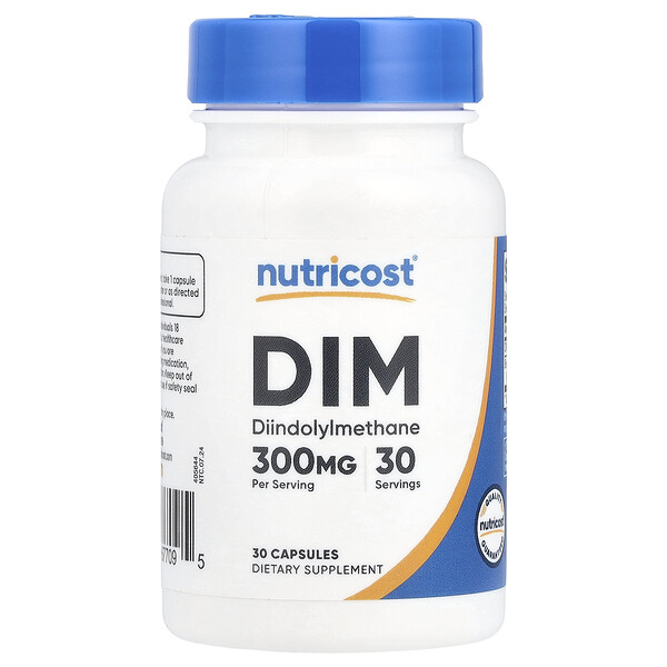 DIM, 300 mg, 30 Capsules Nutricost