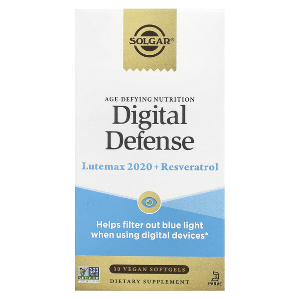 Age-Defying Nutrition, Digital Defense, 30 Vegan Softgels (Мягкие капсулы) Solgar