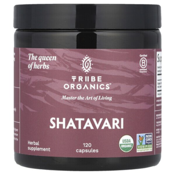 Shatavari, 120 Capsules TRIBE ORGANICS