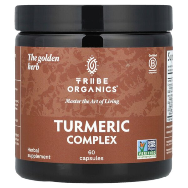 Turmeric Complex, 60 Capsules TRIBE ORGANICS