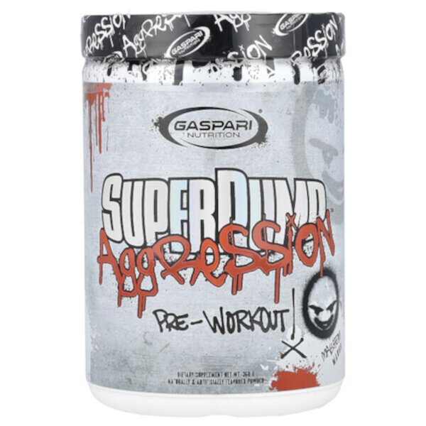 SuperPump Aggression™ Pre- Workout, Mayhem Mango, 360 g Gaspari Nutrition