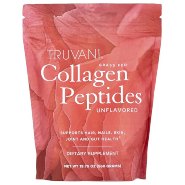 Grass Fed Collagen Peptides, Unflavored, 19.75 oz (560 g) Truvani