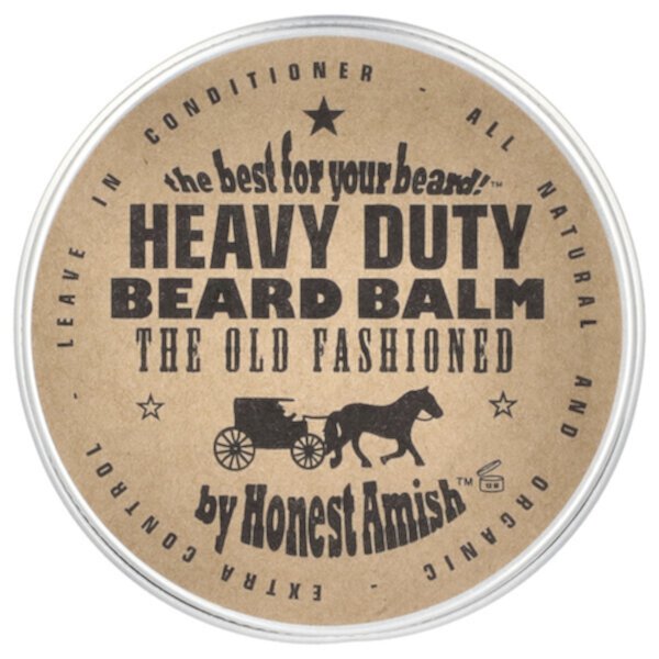 Heavy Duty Beard Balm, 4 oz (120 ml) Honest Amish