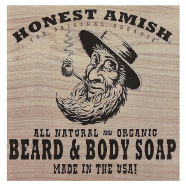 Slick Beard & Body Bar Soap, 1 Bar Honest Amish