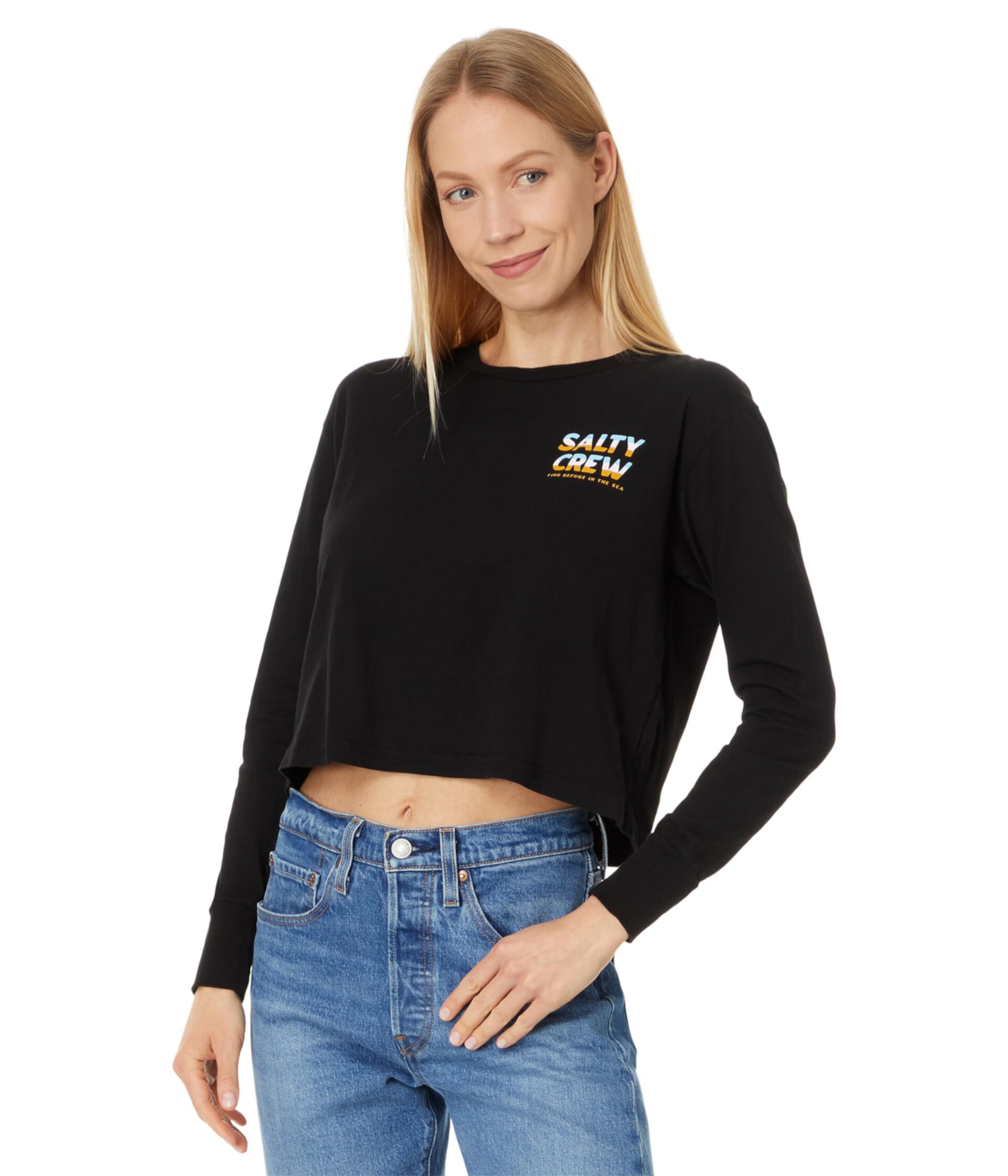 Женская Футболка Salty Crew Boardwalk Long Sleeve Crop Salty Crew