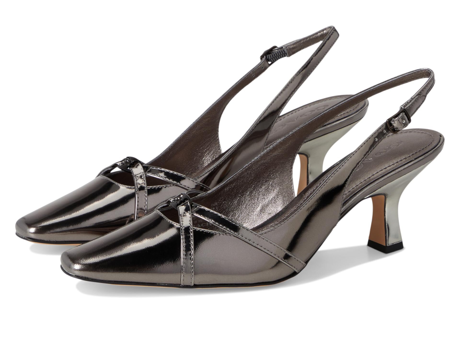 Женские Лодочки COACH Rowyn Metallic Leather Slingback COACH