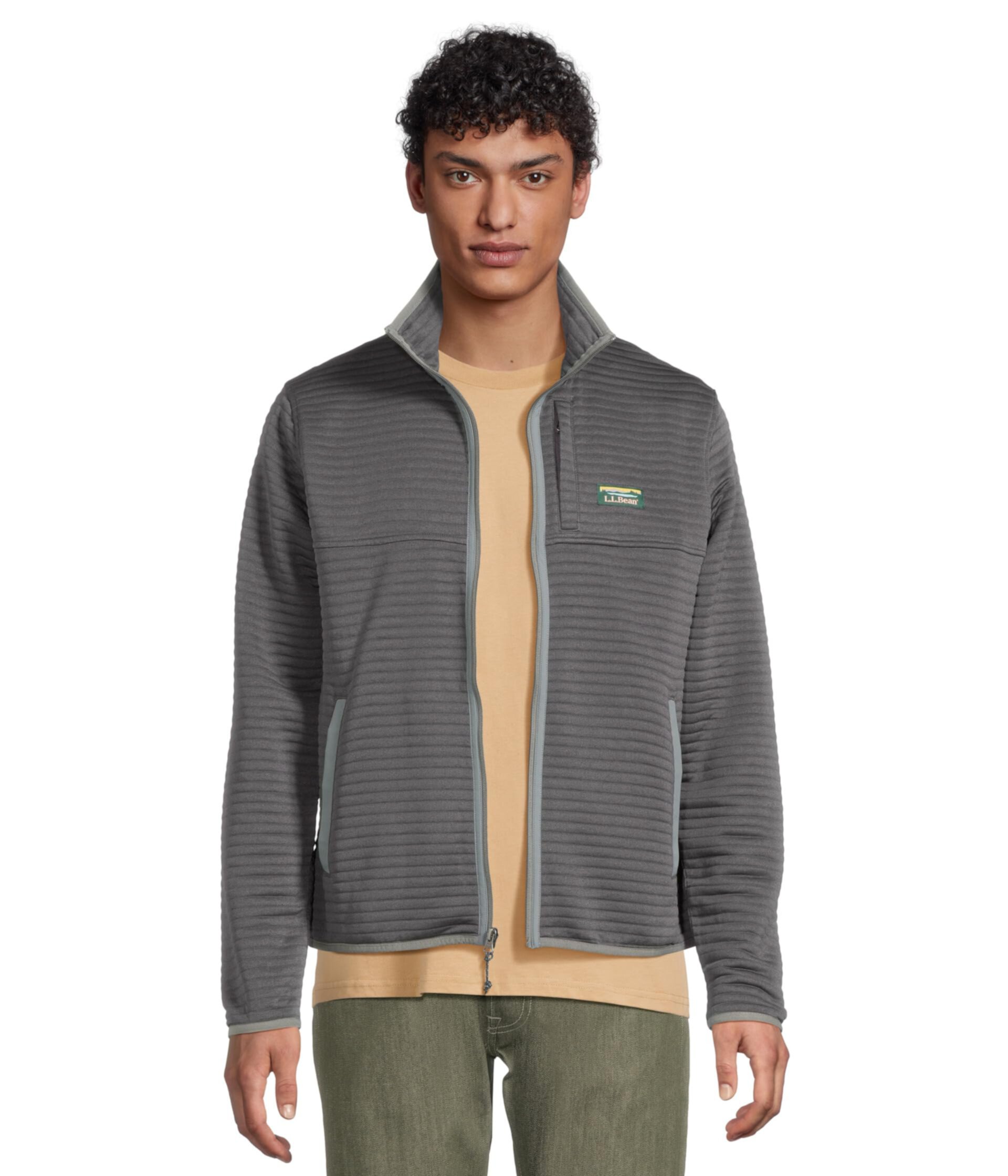 Легкая куртка Airlight Knit Full Zip от L.L.Bean с карманами и защитой от УФ L.L.Bean