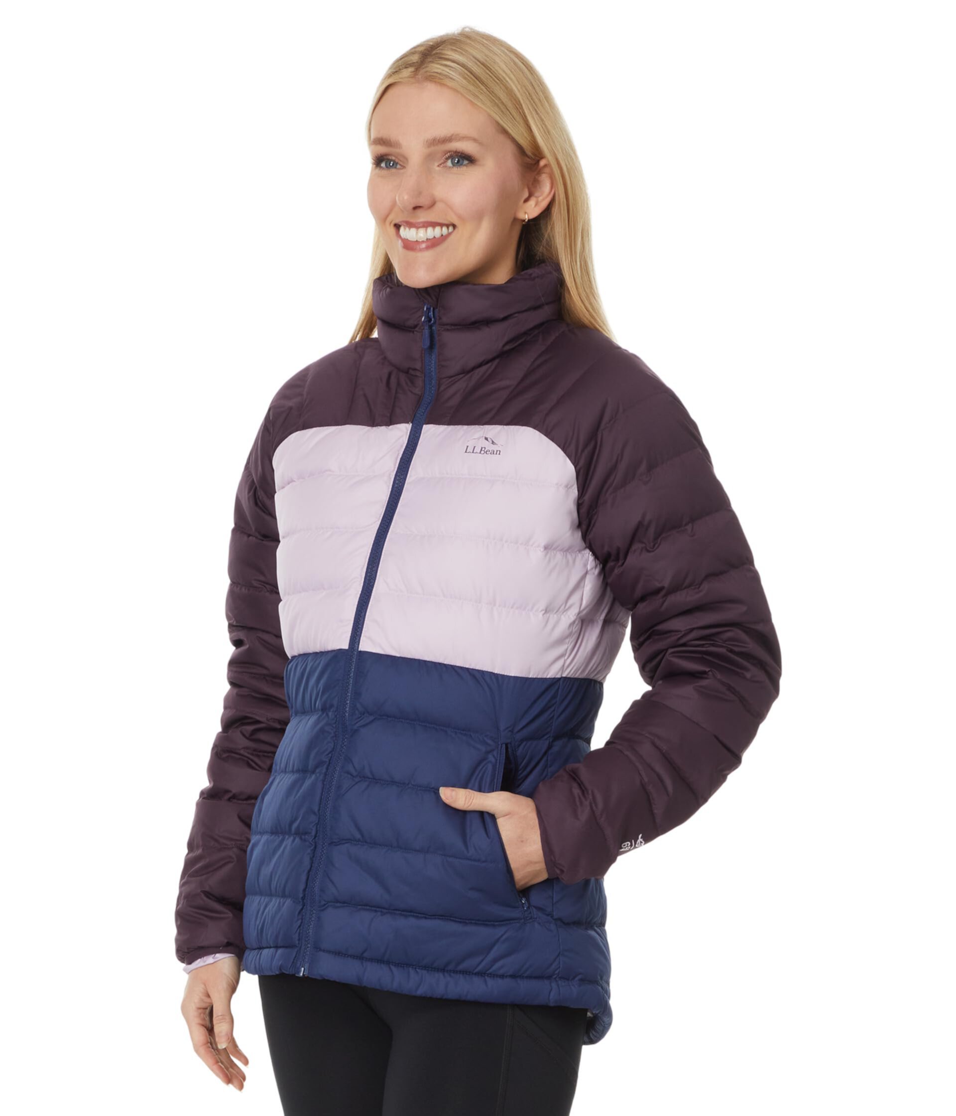 Женский Пуховик L.L.Bean Bean's Down Jacket Color-Block L.L.Bean