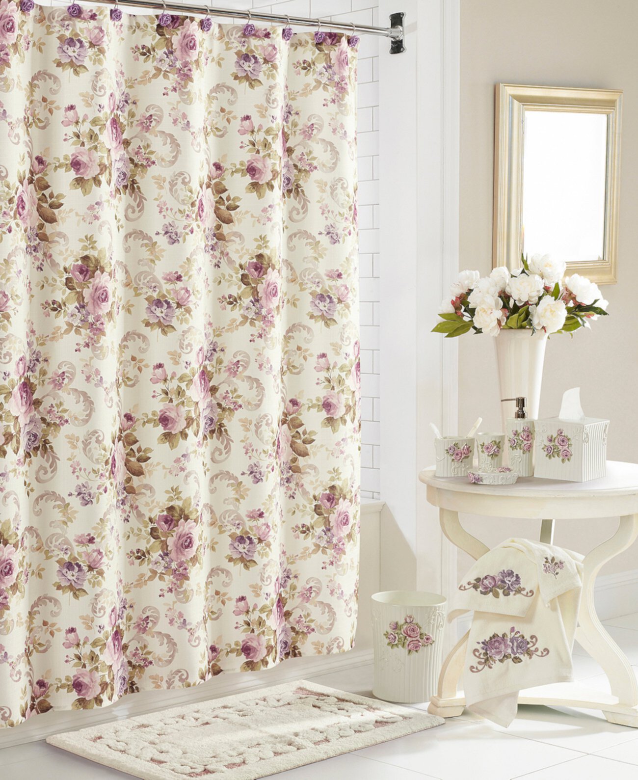 Chambord Shower Curtain, 72" x 72" Royal Court