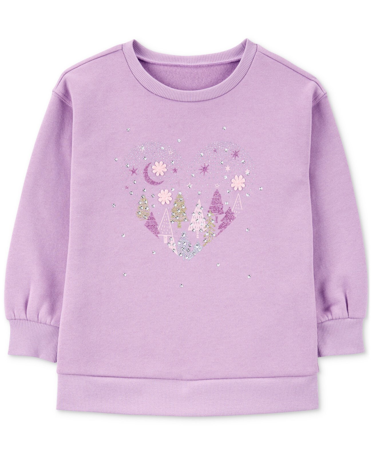 Toddler Girls Heart Fleece Sweatshirt Carter's