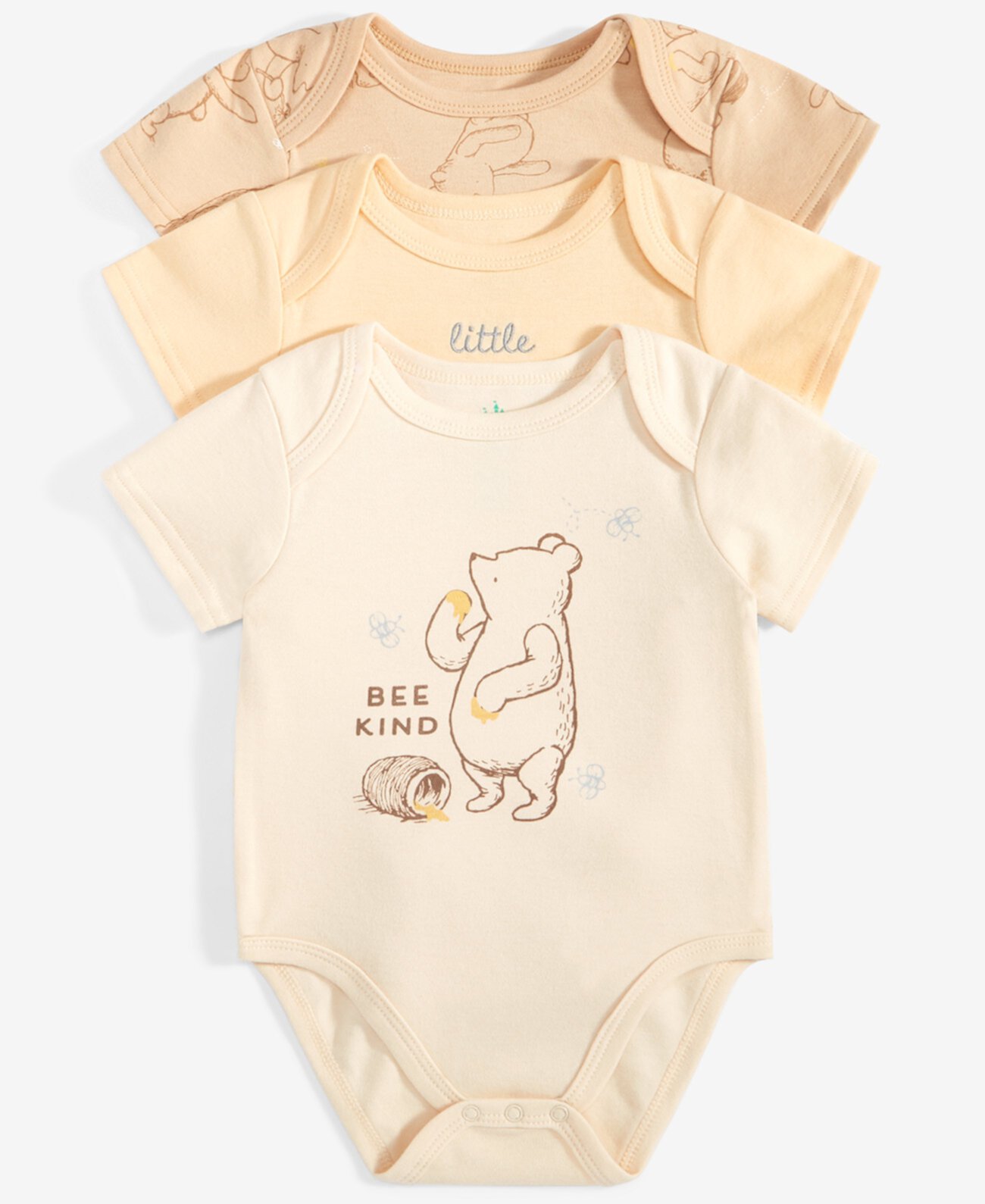 Baby Winnie-the-Pooh Bodysuits, 3 Pack Disney