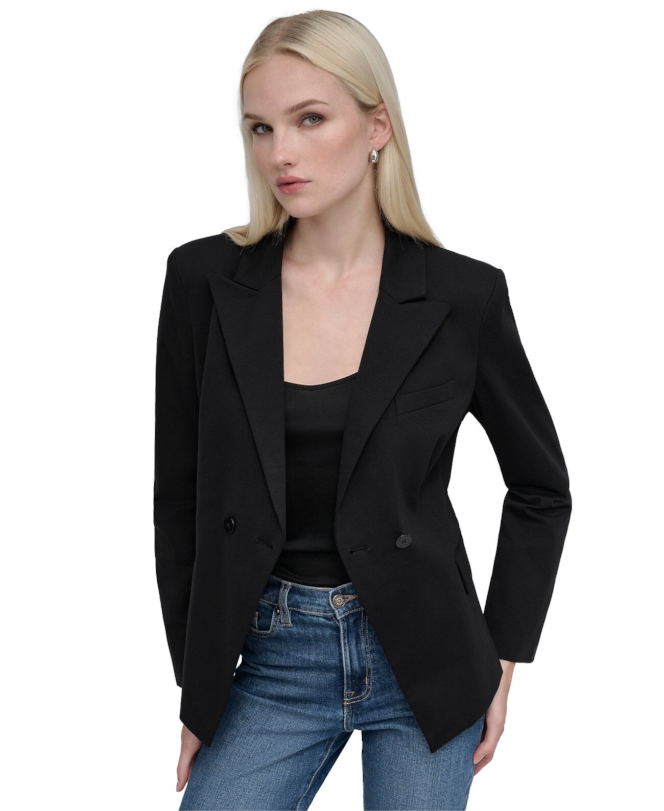 Women's Two-Button Fitted Blazer DKNY