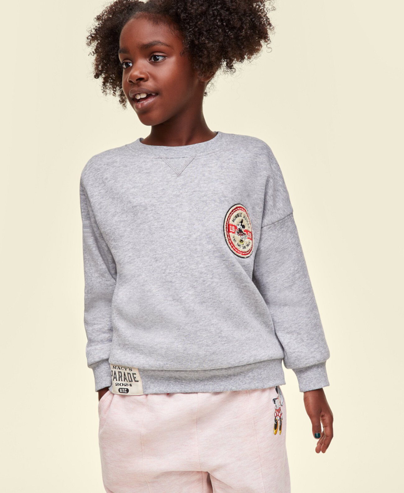 Big Kids Unisex Minnie Mouse Parade Crewneck Sweatshirt, Created for Macy's Disney | Macy's