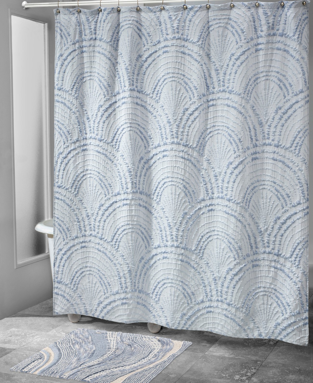 Modern Shells Shower Curtain, 72" x 72" Avanti