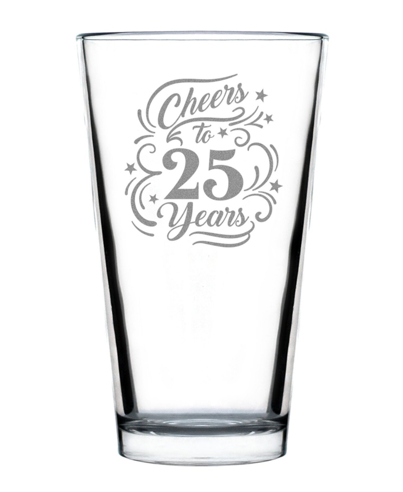 Cheers to 25 Years - Pint Glass Bevvee