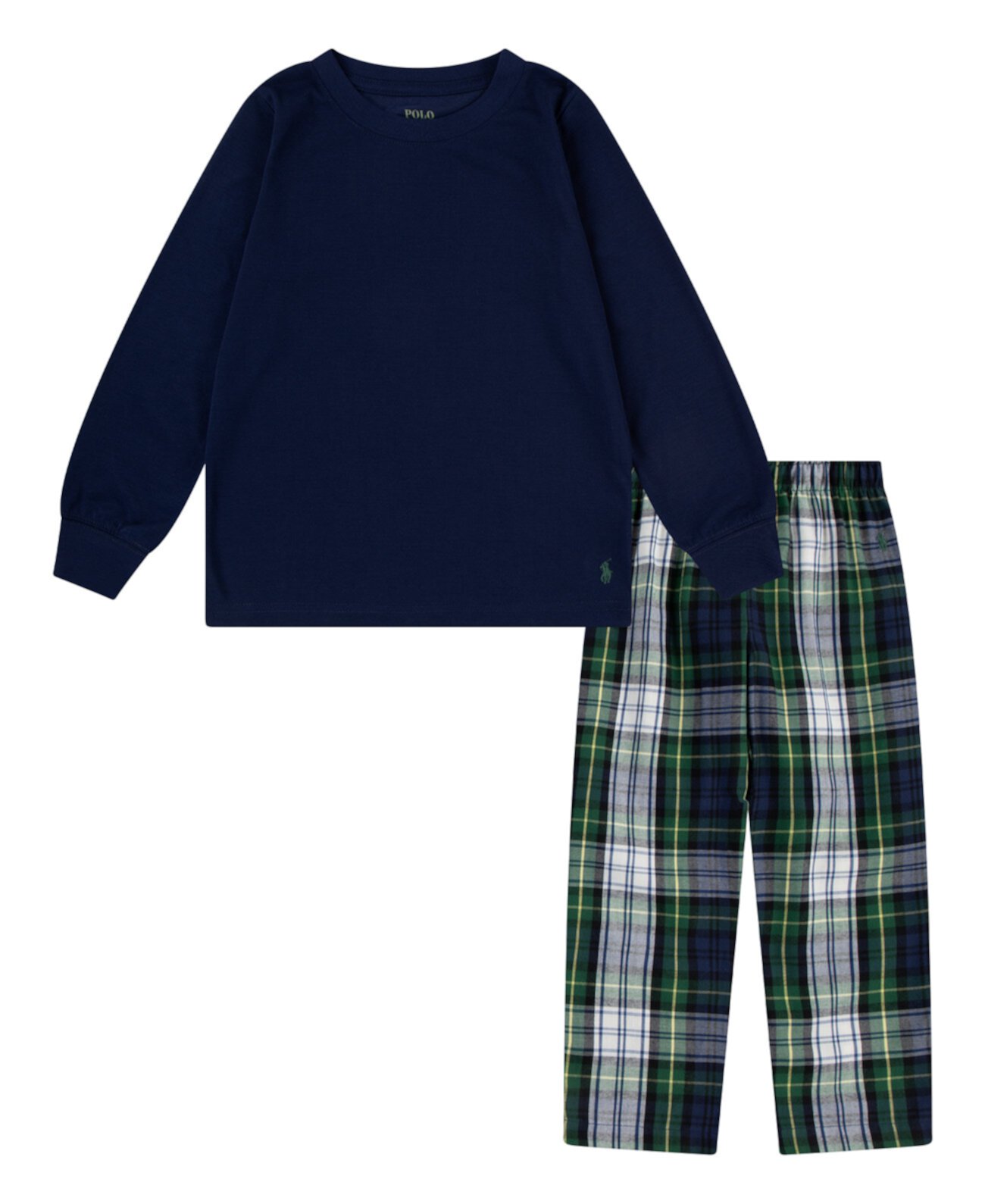 Toddler Long Sleeve Tee and Woven Pant, 2-Piece Set Ralph Lauren