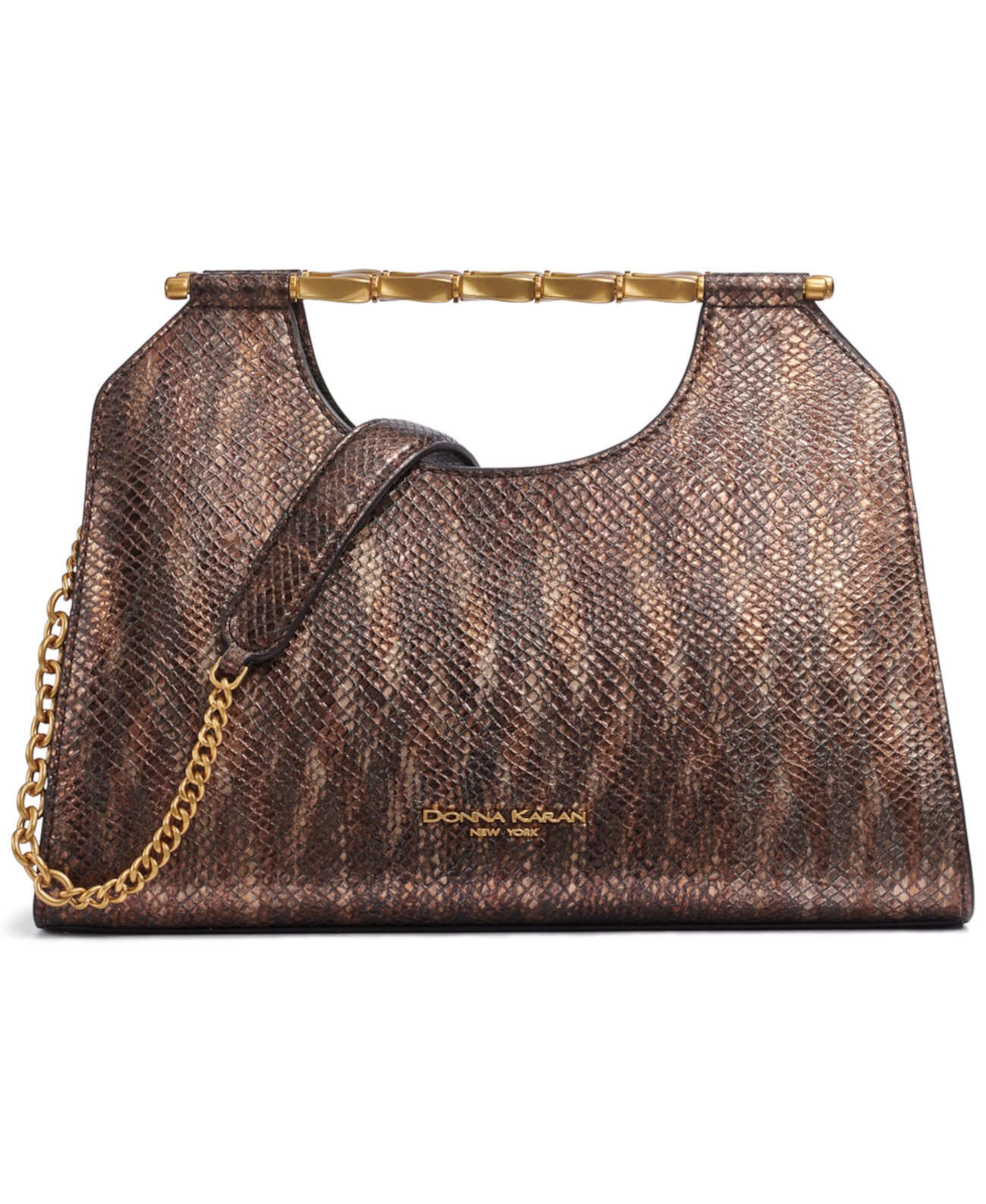 Сумка клатч Donna Karan New York Metallic Snake Commack Triple Compartment Donna Karan New York