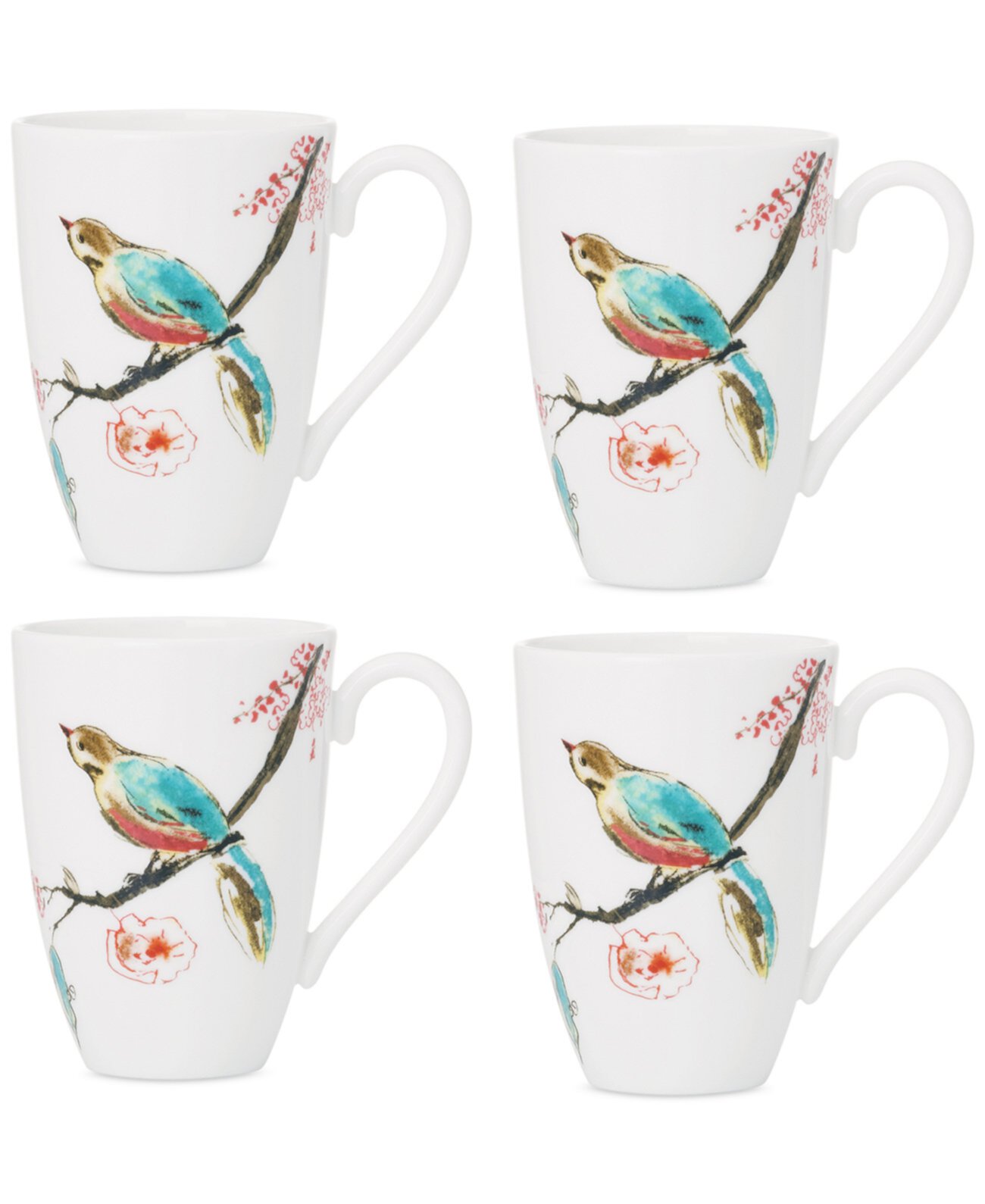 Chirp Mugs, Set of 4 Lenox