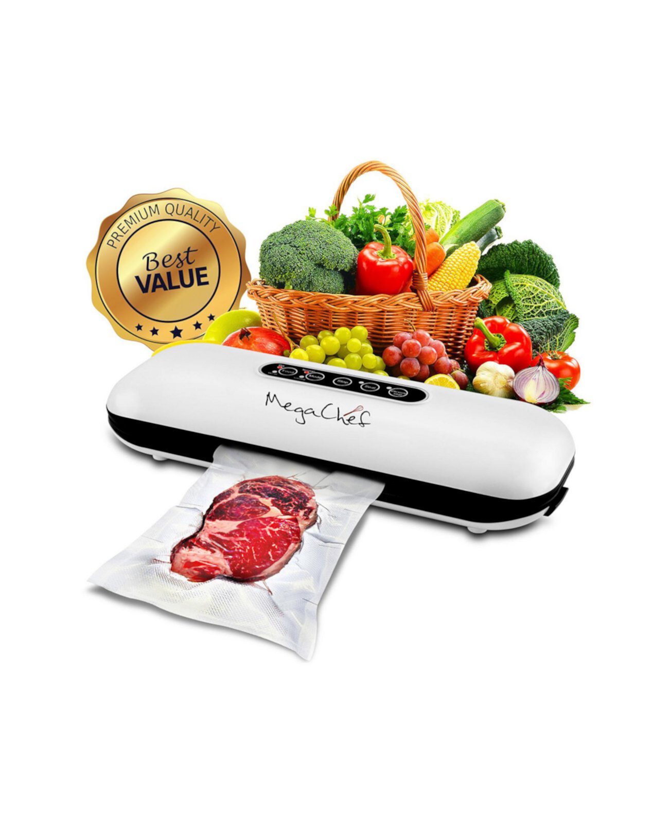 100 Watts Vacuum Sealer and Food Preserver MegaChef