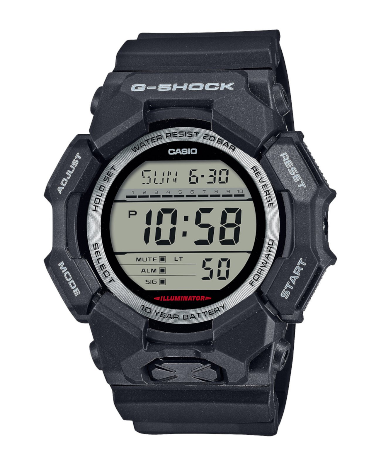 Механические часы G-Shock GD010-1 черные из смолы, 54.9мм G-Shock