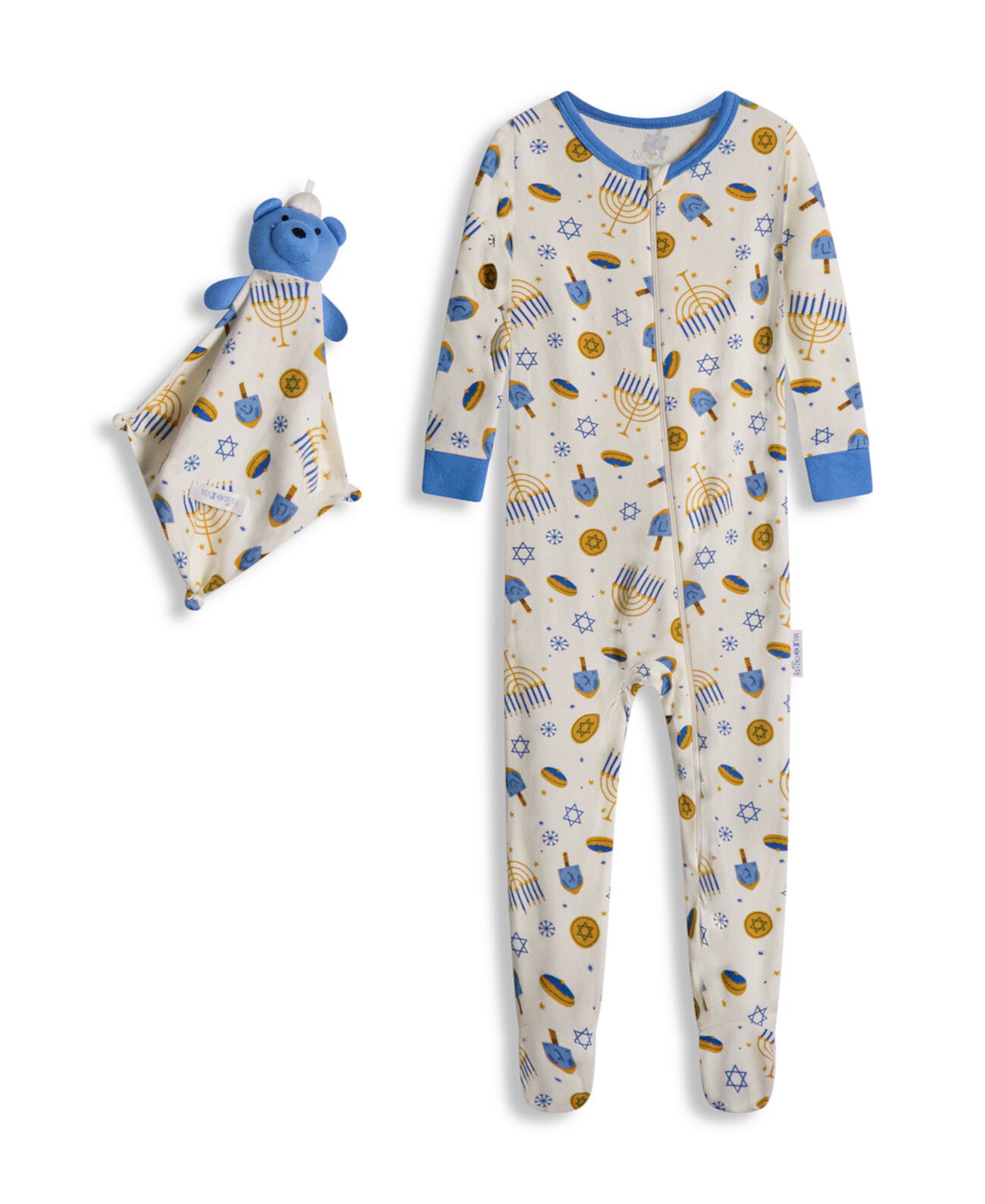 Baby Boys or Girls Snug Fit Hanukkah Coverall 2-Piece Pajama Set Max & Olivia