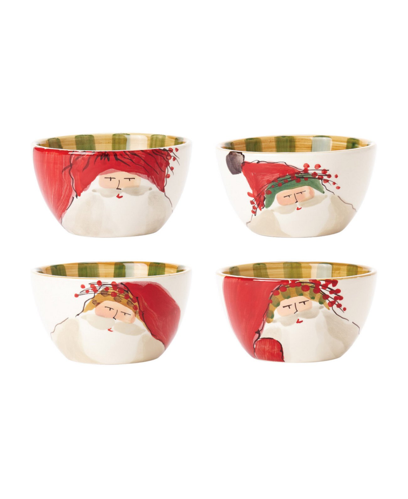 Old St. Nick Assorted Cereal Bowls, Set of 4 VIETRI