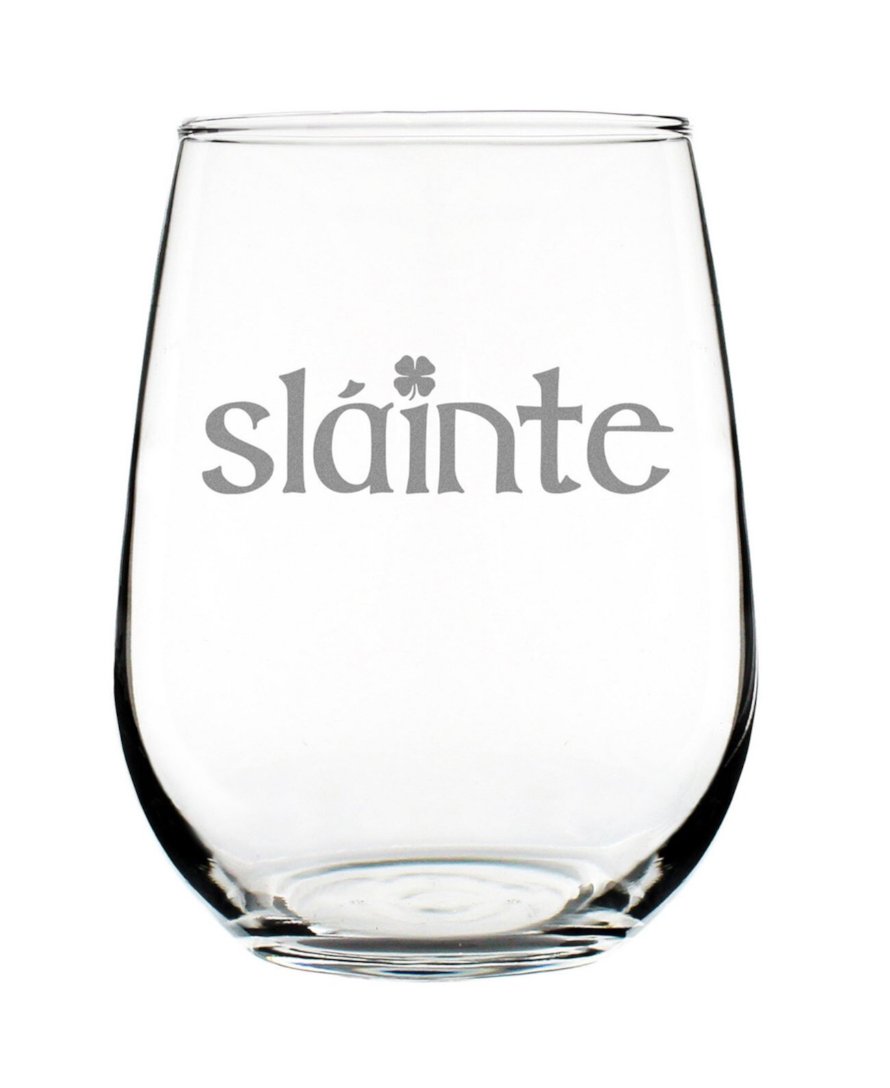 Slainte Irish Cheers - Stemless Wine Glass Bevvee